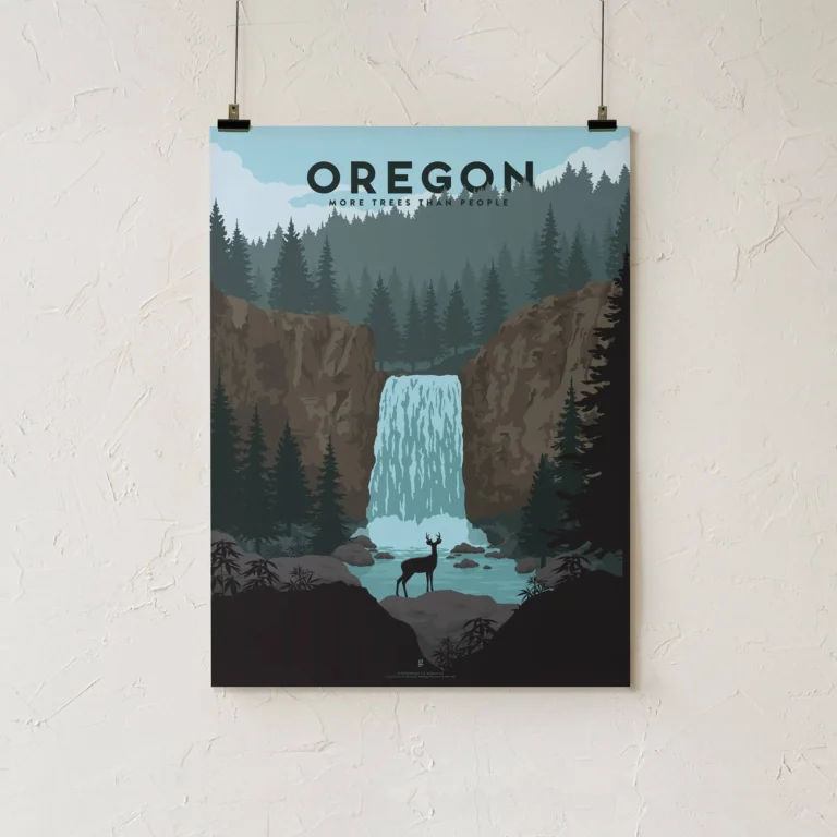 Goldleaf Oregon Cannabis Travel Art Print
