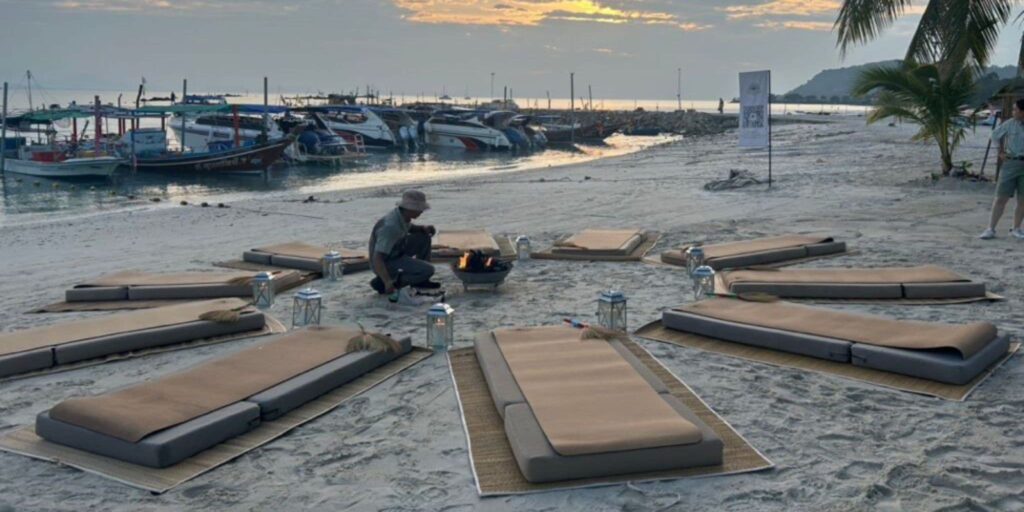 Meditation on the Beach at The Beach Samui