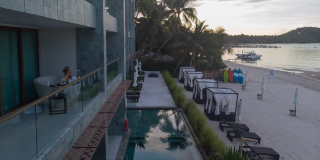 Balcony at The Beach Samui Resort