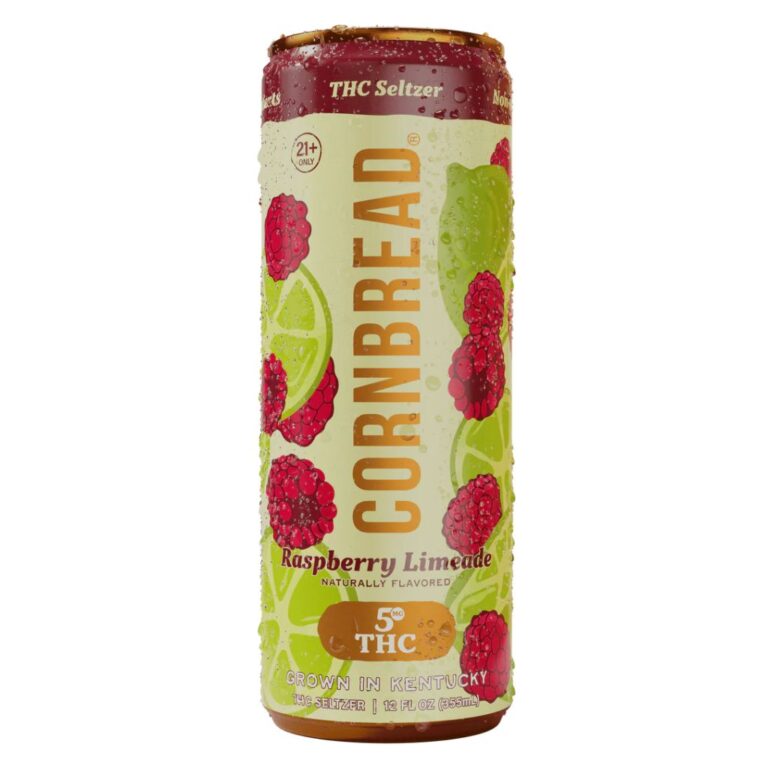Cornbread Hemp Raspberry Lime Seltzer