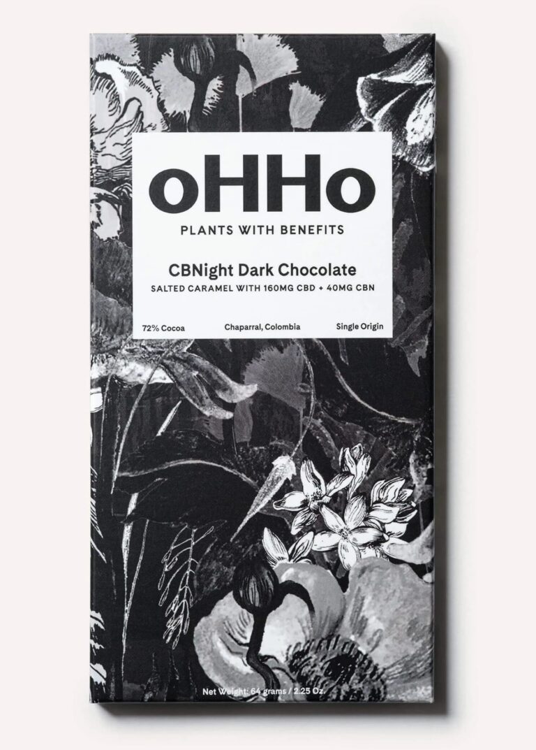 oHHo CBNight Dark Chocolate Salted Caramel Bar