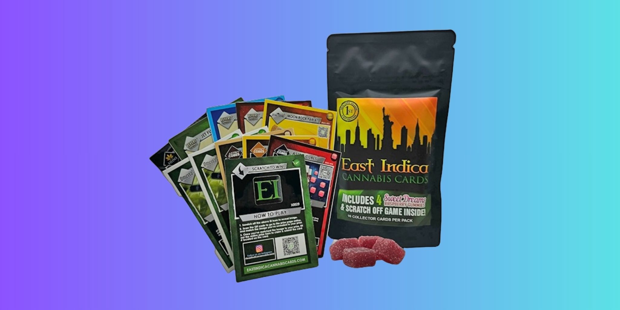 Pack of East Indica Cannabis Cards