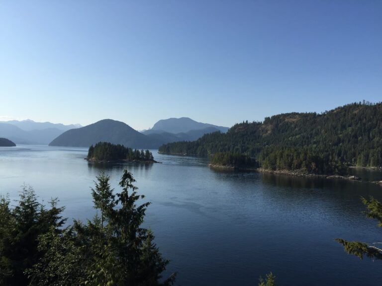 Lake and mountains in Canada