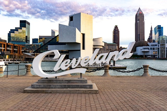 Cleveland Sign by the waterfront
